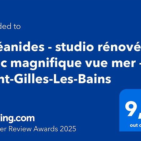 Océanides - studio rénové avec magnifique vue mer - Saint-Gilles-Les-Bains Extérieur photo